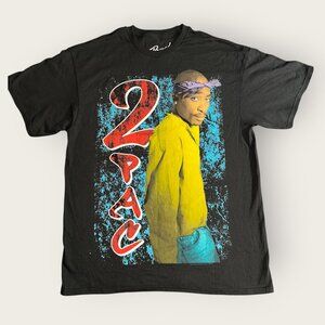 Tupac “2Pac” Black Bravado T Shirt Size Large